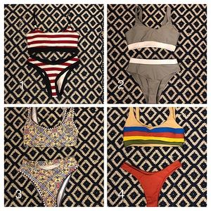 4 New Bikini Sets: Sanitary lining still on Size S